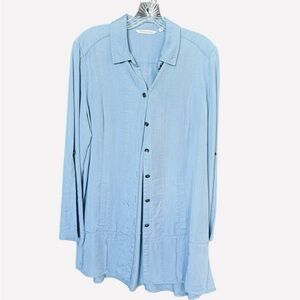 Soft Surroundings Long Button Up Tunic size Large